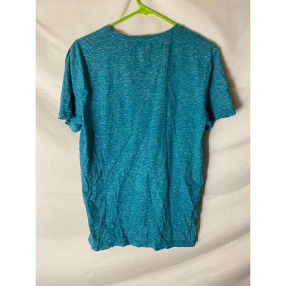MARC ANTHONY MENS SLIM FIT TSHIRT SHIRT SIZE MEDIUM BLUE/GREEN SHORT SLEEVE - Picture 2 of 2